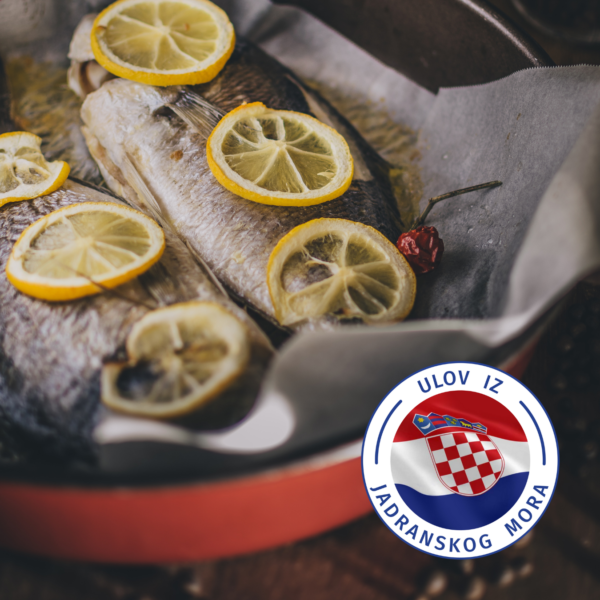 Orada očišćena Jadransko more LuxMare Online ribarnica zagreb dostava ribe